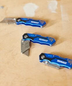 Kobalt Utility Knives Kobalt 3pk Lockback knife set 18mm 3-Blade Folding Utility Knife -Kobalt Sales Store 47667922