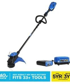 Kobalt Cordless Electric String Trimmers 40-Volt Max 15-in Straight Cordless String Trimmer (Battery Included)